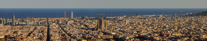 Barcelona - Blick von Bunkers del Carmel - 1200 mm